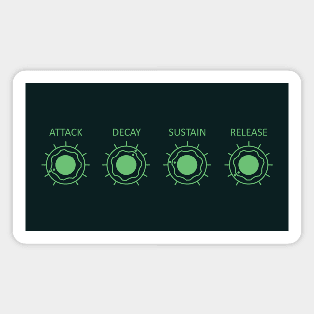 Analogue Synthesizer ADSR Magnet by Atomic Malibu